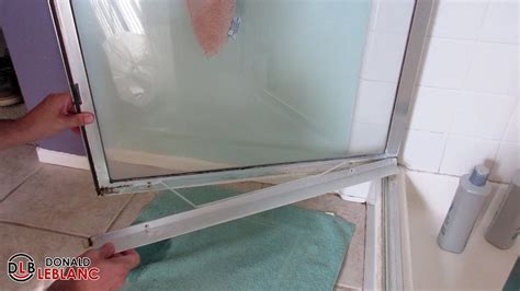 sliding shower door leaks at bottom|How To Remove And Replace The Bottom Seal On A。